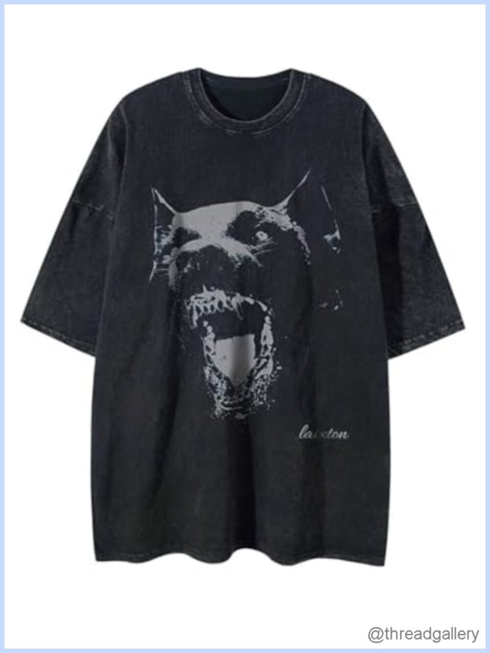 Oversized Cotton Graphic Tee Short Sleeve Crew Neck Loose Fit Streetwear